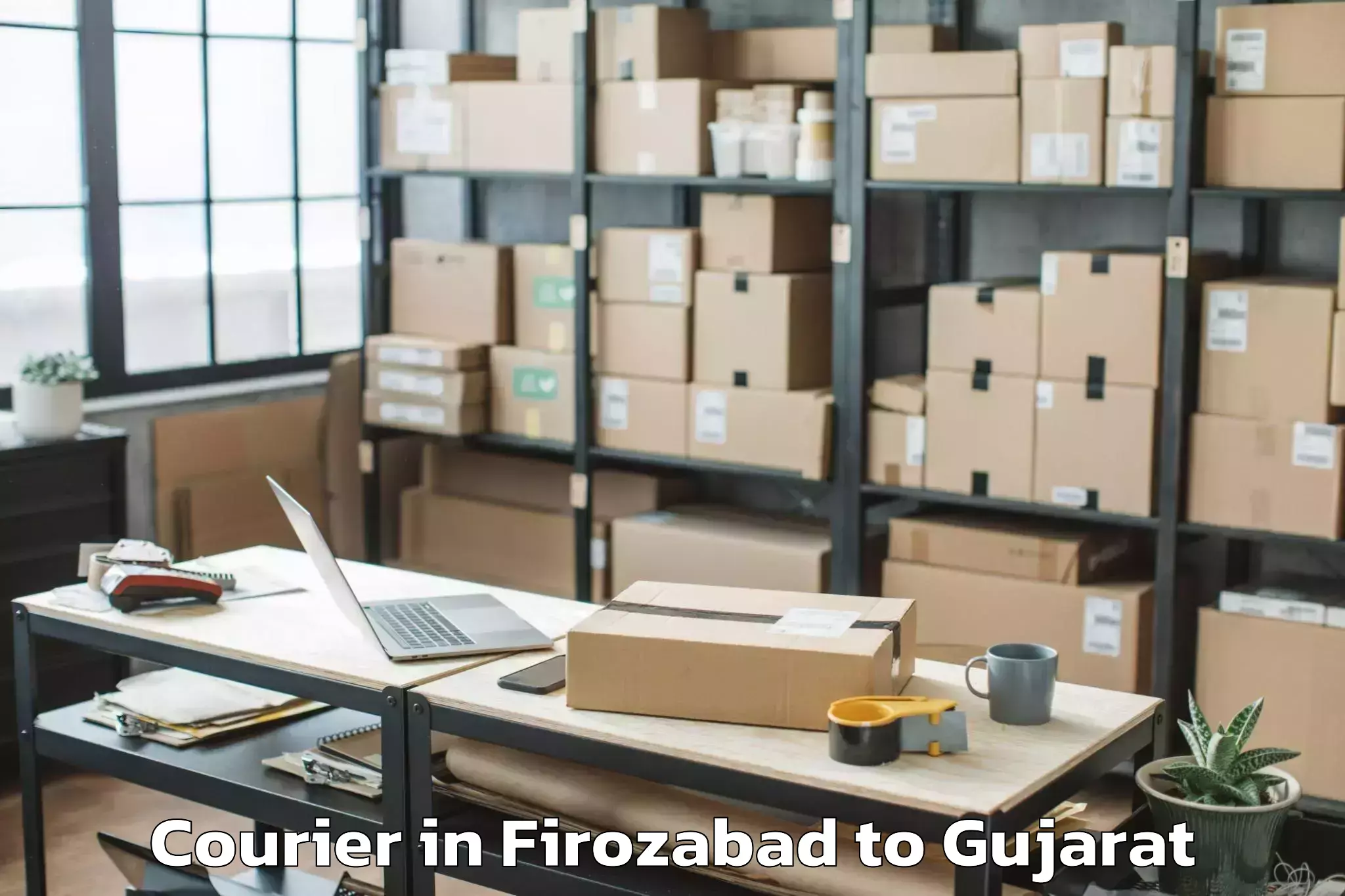 Quality Firozabad to Kotda Sangani Courier